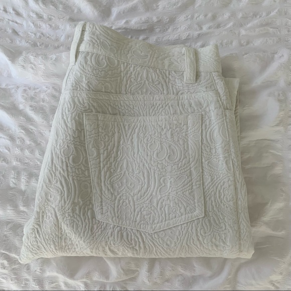 Ralph Lauren White Paisley Pants - Picture 2 of 16